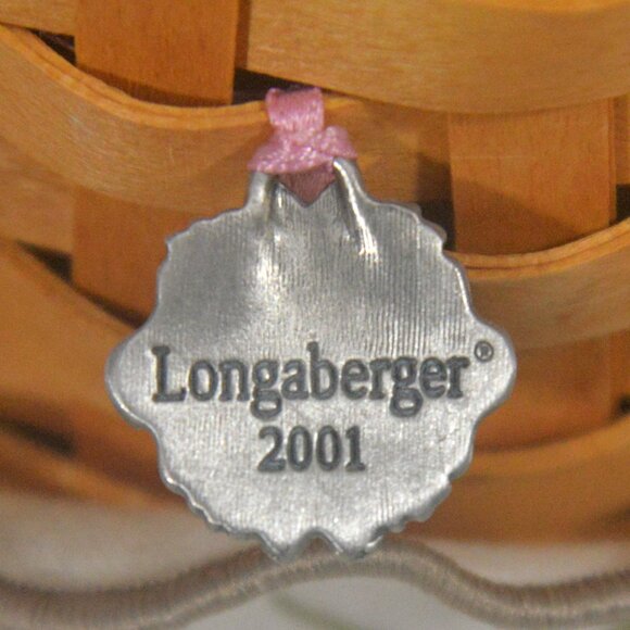 Longaberger Basket Horizon of Hope 2001 with Liner and Protector - Picture 5 of 6